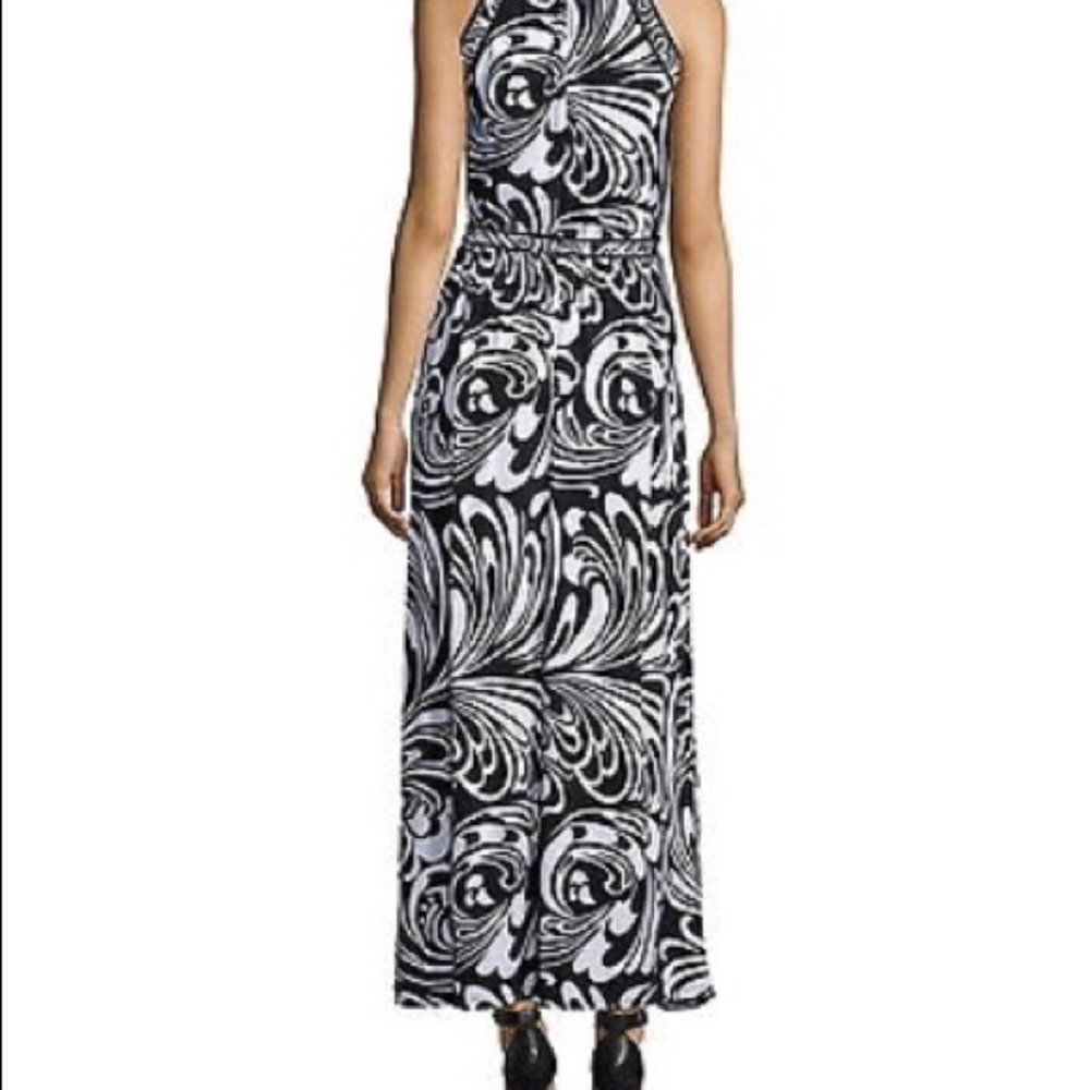 Michael Kors Maxi Halter dress with side slit